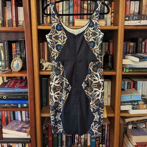 Corly Sleeveless Sheath Dress Side Floral Pattern Sz 8 Nwt - Picture 2 of 7